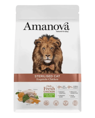 Amanova Gato Adulto Esterilizado Pollo 6kg
