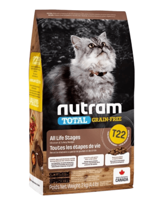 T22 Nutram Total Grain - Free Turkey, Chicken Cat 2kg