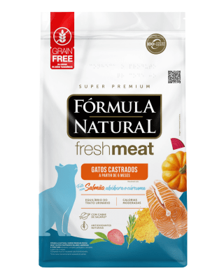 Formula Natural Fresh Meat Gato Adulto Castrado Salmón 10.1kg