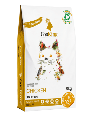 Cooking Cat Food Adult Sterilized Chicken Grain Free 8kg