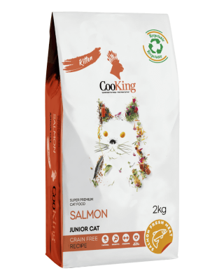 Cooking Cat Food Kitten Salmón Grain Free 2kg