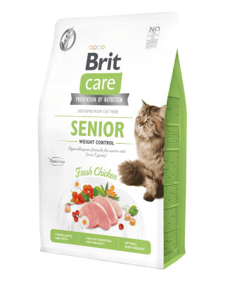 BRIT CARE CAT SENIOR WEIGHT CONTROL 2kg - ALIMENTO PARA GATOS