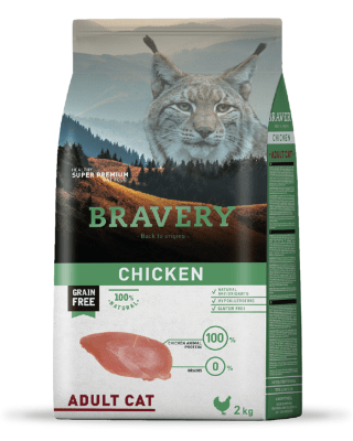 BRAVERY CHICKEN ADULT CAT 2kg