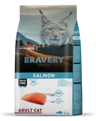 BRAVERY SALMON ADULT CAT 2kg
