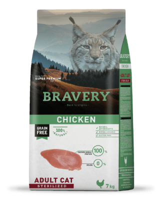 BRAVERY CHICKEN ADULT CAT STERILIZED 7kg