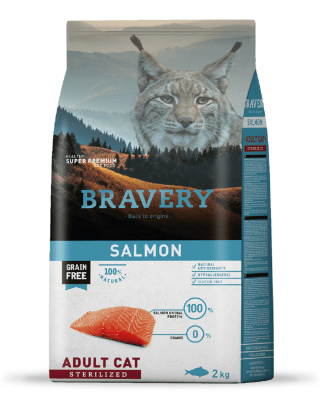 BRAVERY SALMON ADULT CAT STERILIZED 2kg
