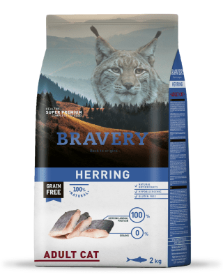 BRAVERY HERRING ADULT CAT STERILIZED 2kg