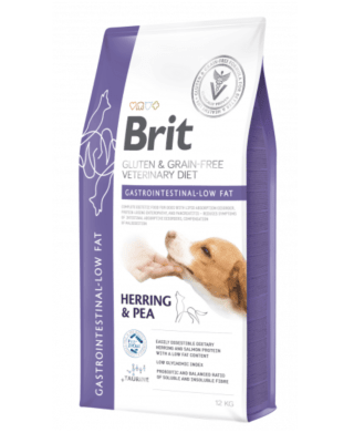 BRIT GF VET DIET DOG GASTROINTESTINAL LOW FAT 12kg
