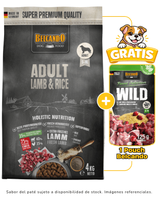 Belcando Adult Cordero & arroz 4kg + 1 pouch Belcando 125gr gratis