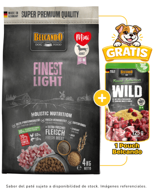 Belcando Adult Finest Light 4kg + 1 pouch Belcando 125gr gratis