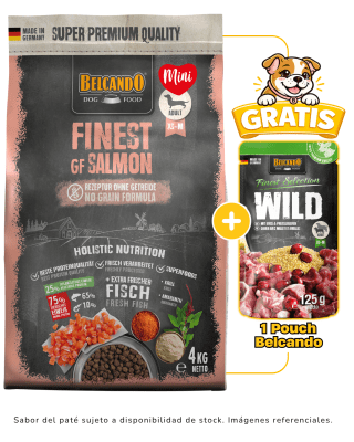 Belcando Finest GF Salmón 4kg + 1 pouch Belcando 125gr gratis