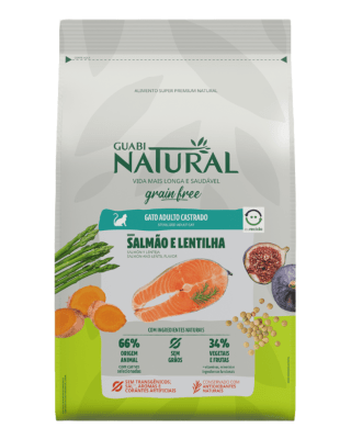 Guabi Natural GF gato adulto castrado Salmón y lenteja 1.5 Kg