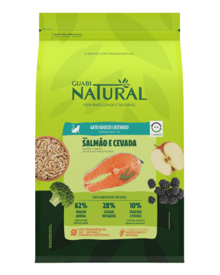 Guabi Natural Gato Adulto Castrado Salmón y Cebada 7.5kg