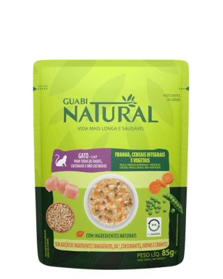 Guabi Natural Sachet Gato sabor a Pollo y Cereales 85 gr