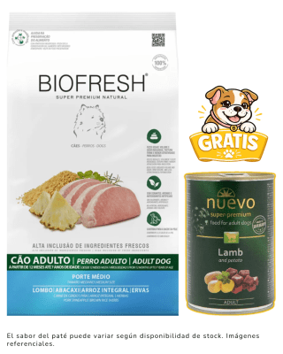 Biofresh SP Perro Adulto Raza Mediana Cerdo y Piña 3kg + 1 paté gratis
