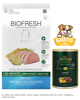 Biofresh SP Perro Adulto Raza Mediana Cerdo y Piña 10.1kg + 1 paté gratis