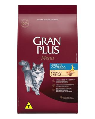 Gran Plus Gato adulto castrado pollo & arroz 3kg