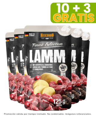 Belcando Cordero con patatas y arándanos 125 gr promoción 10 + 3 gratis