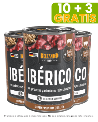 Belcando Ibérico con Garbanzos y Arándanos 400gr promoción 10 + 3 gratis