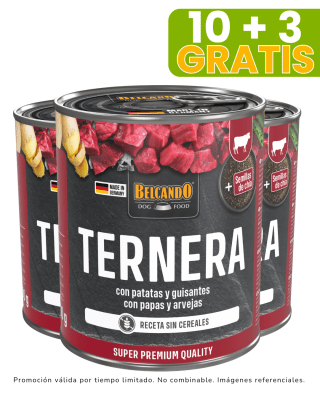 Belcando ternera con patata y guisante - 800gr promoción 10 + 3 gratis