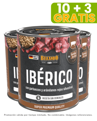 Belcando Iberico con garbanzos y arandanos 800 gr promoción 10 + 3 gratis