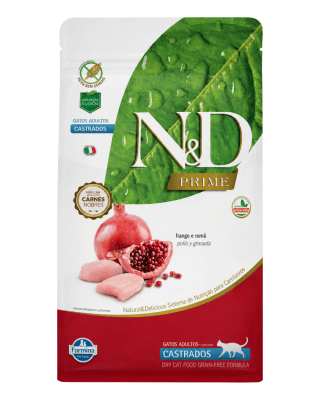 N&D Prime Gato Adulto Castrado (Pollo y Granada) 1.5kg