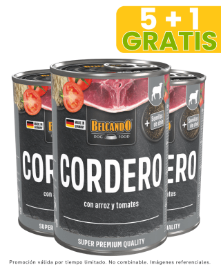 Belcando cordero arroz y tomate (Lata) - 400gr promoción 5 + 1 gratis