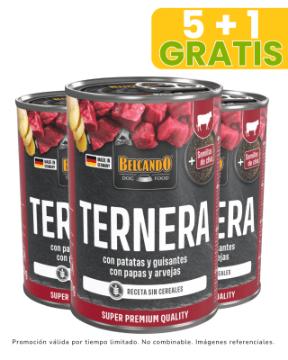 Belcando ternera con patata y guisante - 400gr promoción 5 + 1 gratis