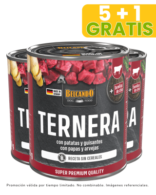 Belcando ternera con patata y guisante - 800gr promoción 5 + 1 gratis