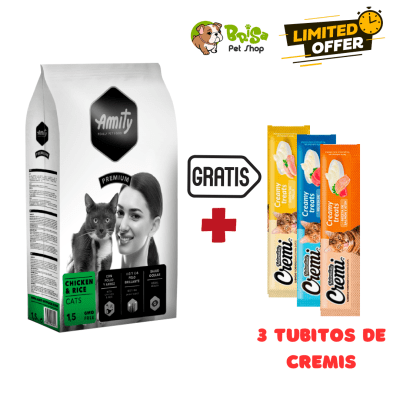 AMITY CAT PREMIUM CATS CHICKEN & RICE 1.5kg