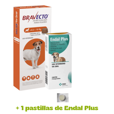 Bravecto (4.5 -10 ) Kg Kg + 1 pastilla Endal