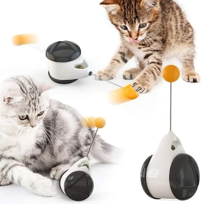 Balance Swing - Cat Toy (Blanco con Negro)