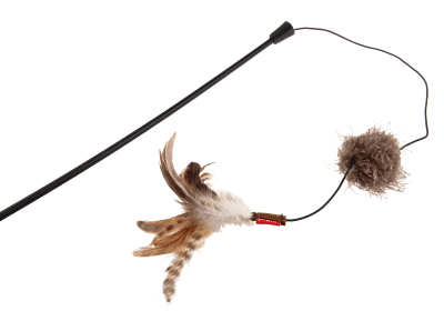 GIGWI Feather Teaser - Varilla Pluma y sonaja