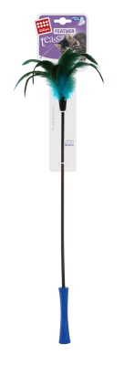 GIGWI Feather Teaser - Varilla Pluma Azul