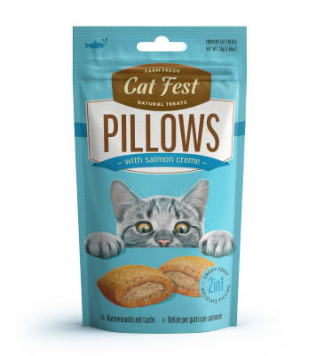 Cat Fest Pillows with Salmón Creme - 30gr