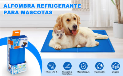 Pet Cool MAT - Alfombrilla Refrescante para Perro y Gato Pequeño Talla M 40cm x 50cm