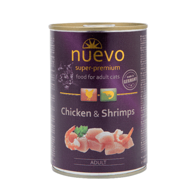 Nuevo SP Gato Adulto - Pollo y Camarones 400gr