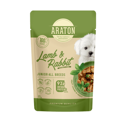 Araton Pouch Dog Cachorro Lamb & Rabbit 85gr