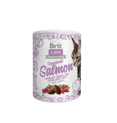 Brit Care Cat Snack Superfruits Salmón 100gr