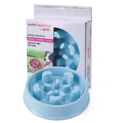 Plato alimentador lento antideslizante (Celeste)