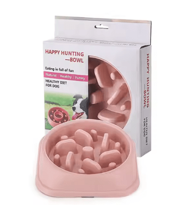 Plato alimentador lento antideslizante (Rosado)