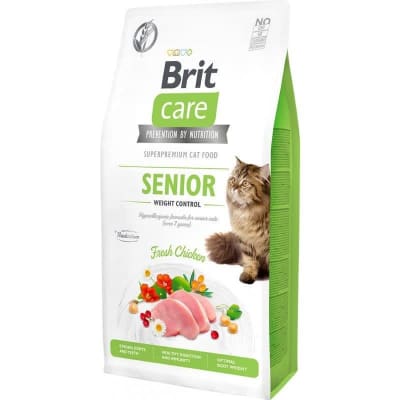 BRIT CARE CAT SENIOR WEIGHT CONTROL 2kg - ALIMENTO PARA GATOS