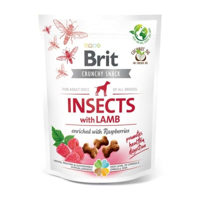 Brit Crunchy Snack Insects with Lamb