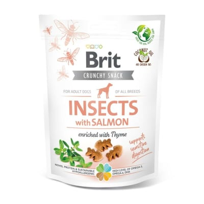 Brit Crunchy Snack Salmón with Insects 200gr