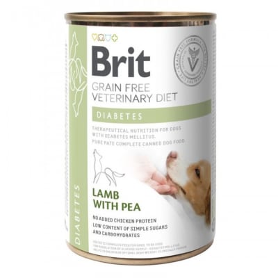 BRIT GF VET DIETS DOG DIABETES 400gr (LATA)