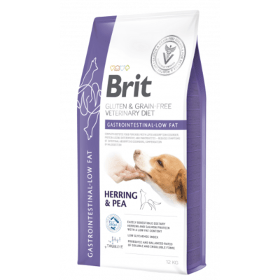 BRIT GF VET DIET DOG GASTROINTESTINAL LOW FAT 12kg