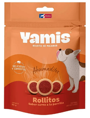 Yamis Rollitos Sabor Carne a la Parrilla 80gr