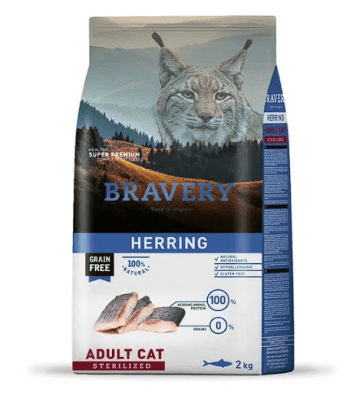 BRAVERY HERRING ADULT CAT STERILIZED 2kg