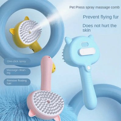 Peine para mascota con vaporizador