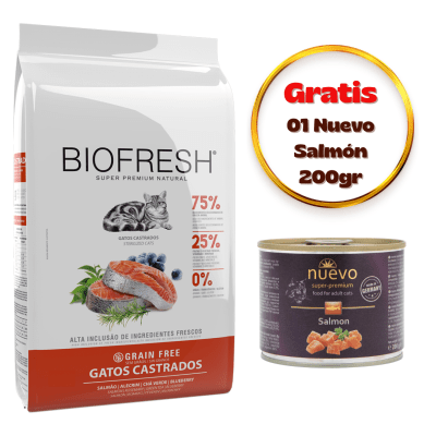 Biofresh Gato Adulto Esterilizado Salmón 7.5kg - Promo Nuevo